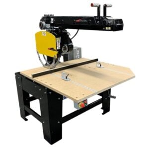 20" Super Duty Radial Arm Saw. Use for industrial wood cutting.
