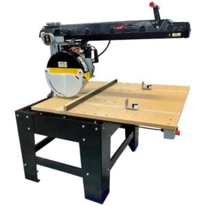 16" Super Duty Radial Arm Saw for industrial wood cutting.