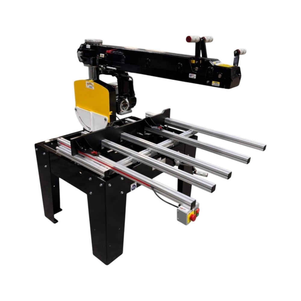 16" Super Duty Metal Radial Arm Saw with metal table and clamps