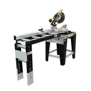 Miter Saw Stand with 4' Saw Roller Extension Table
