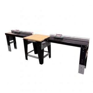 Wood Cutting Station with Saw Measuring Systems