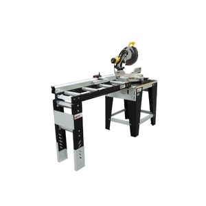 Miter Saw Stand with one 4' Saw Roller Extension Table and 4' Saw Measuring System