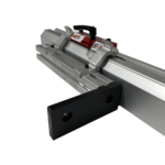Exploded view of 6" Gang Stop Kit attached to Original Saw Company's Fixed Foot Saw Measuring