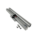 8' Saw Measuring System with Fixed Foot with attachment hardware that is cut in two 4' rails and pin together for economical UPS shipping.