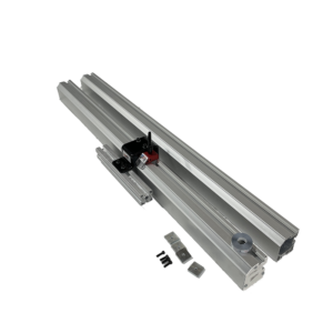 8' Saw Measuring System with Fixed Foot with attachment hardware that is cut in two 4' rails and pin together for economical UPS shipping.