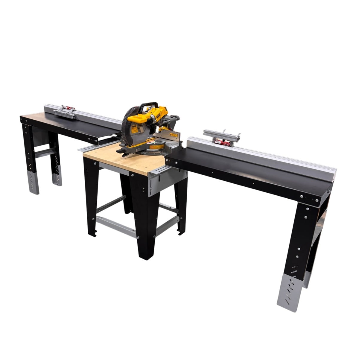 wood cutting station with miter saw wood cutting station with miter saw
